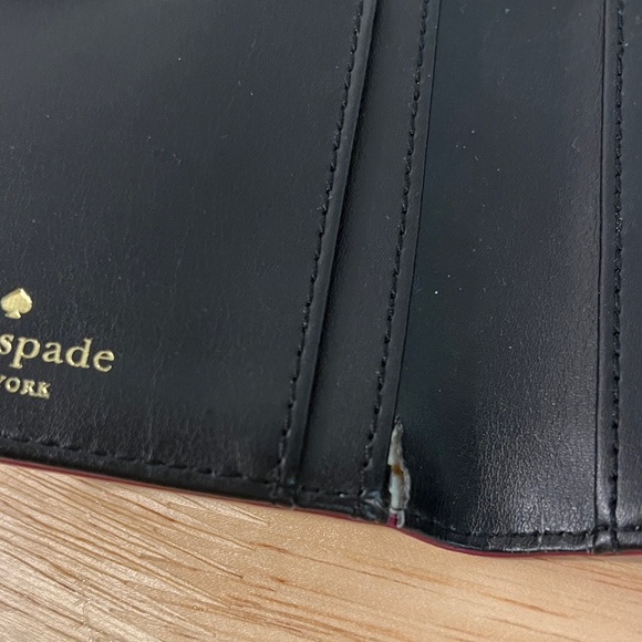 Kate Spade Wallet - Striped Raspberry - Picture 3 of 4